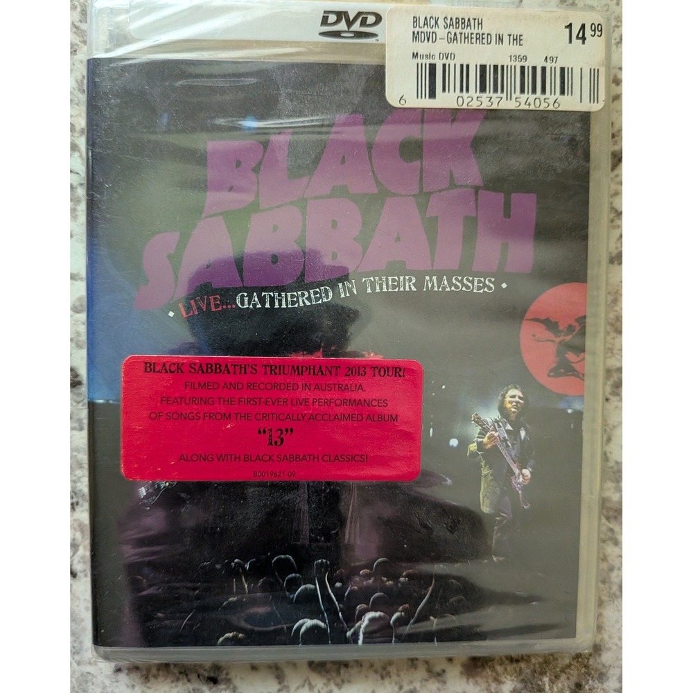 Black Sabbath Live Gathered In Their Masses DVD Concert Heavy Metal Rock Tour